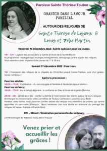 affiche mission ste therese