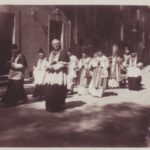 arrivée du cortège épiscopal de mgr siméone, pardon de correns, 3 mai 1935